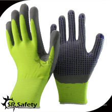 SRSAFETY 2016 NEUE lange Arbeitssicherheit punktierte Nitrilschwarze Handschuhe